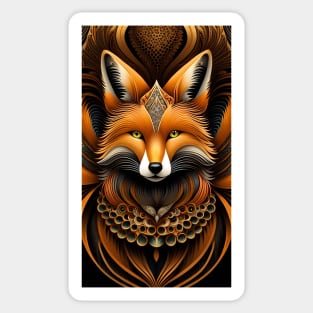 Beautiful Fox Design Sticker